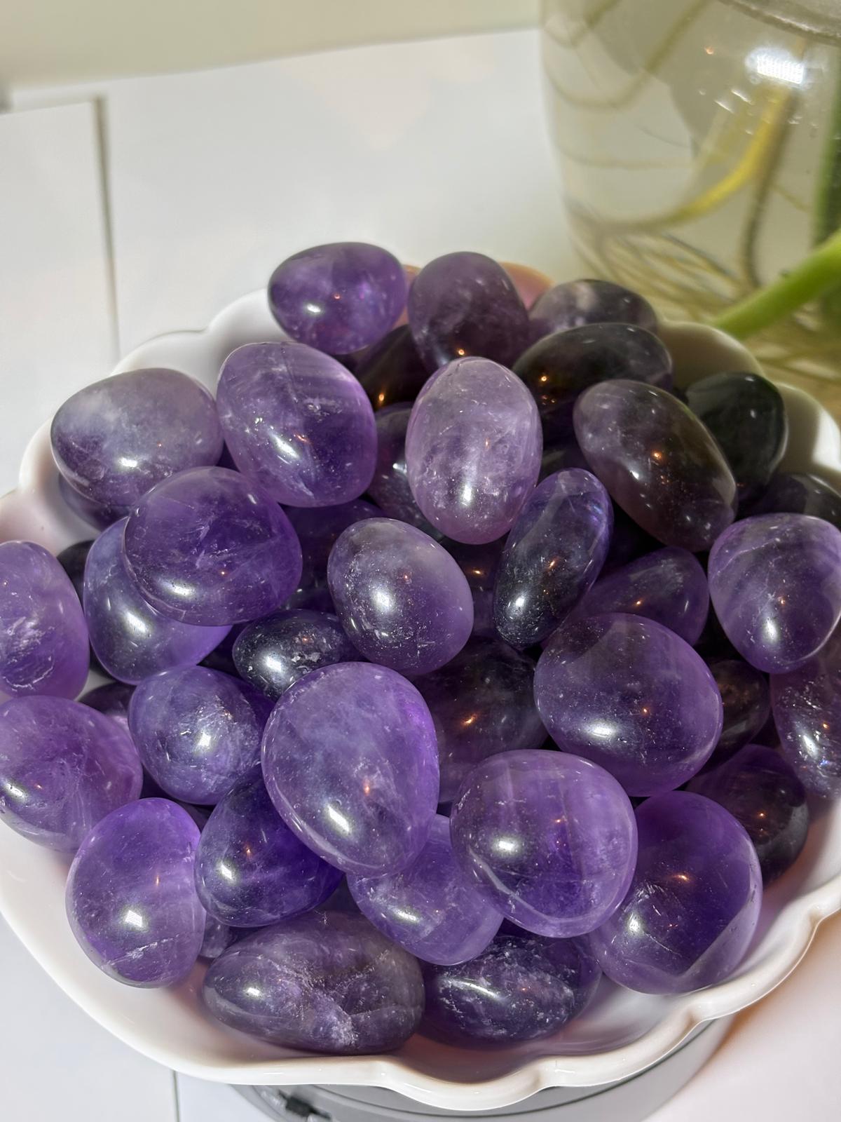 Amethyst Tumbled Stone (1 kg pack)-4