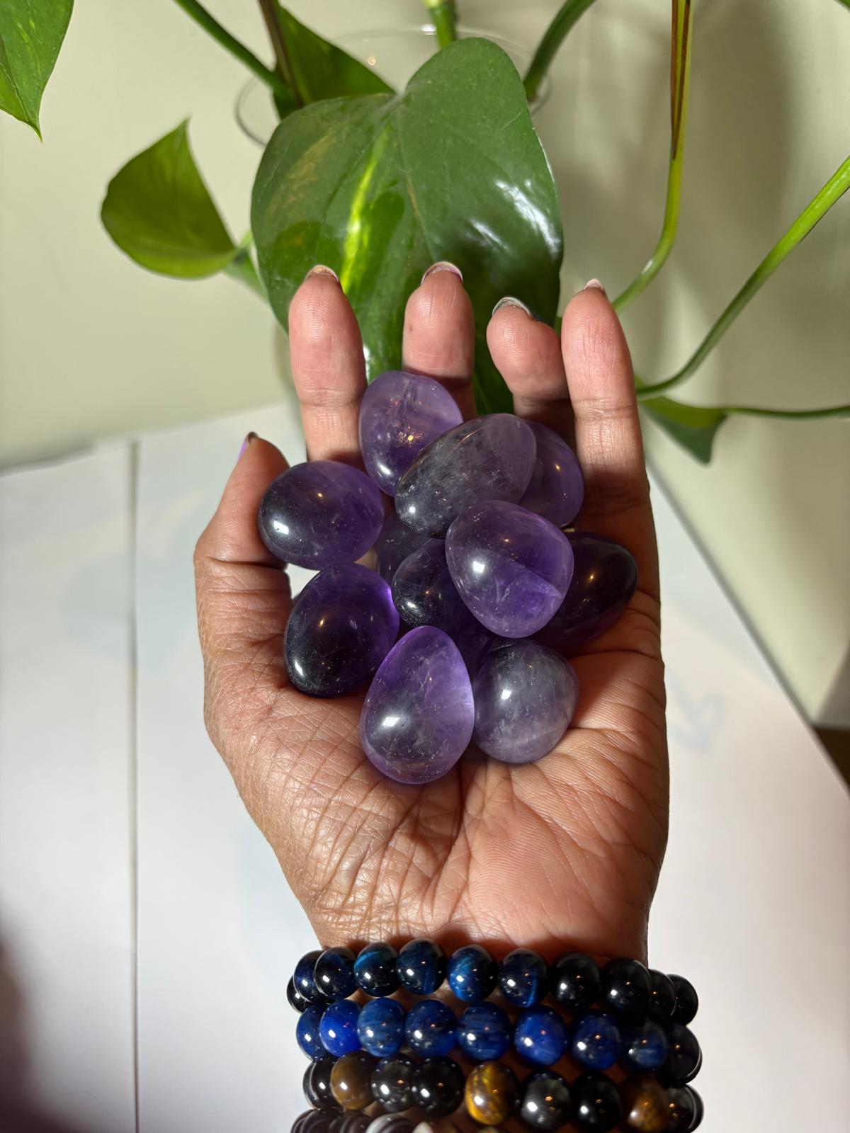 Amethyst Tumbled Stone (1 kg pack)-3