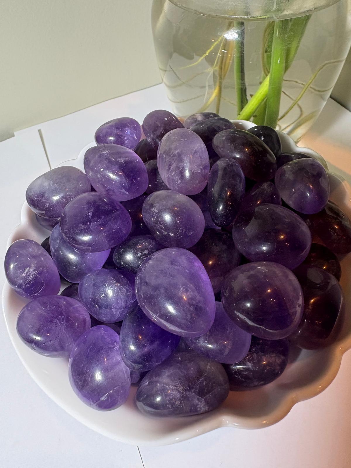 Amethyst Tumbled Stone (1 kg pack)-0