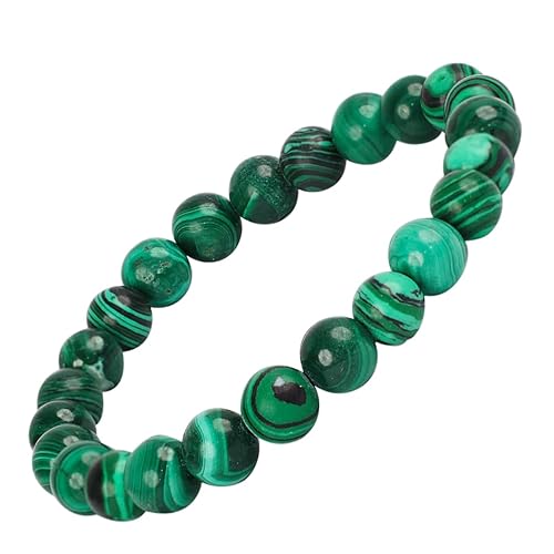 Malachite Bracelet (8 mm Beads)-0