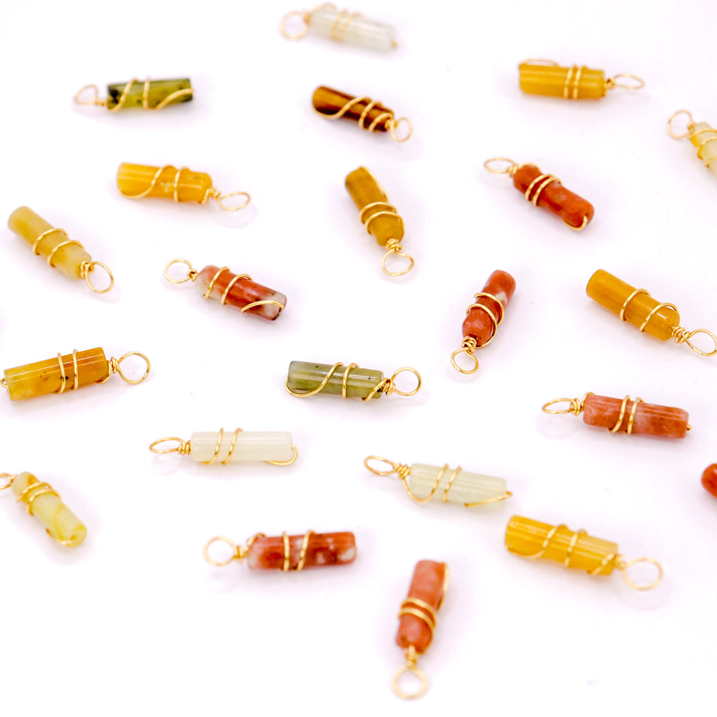 Pendant | Mini Jade Pillars "Plum Blossoms